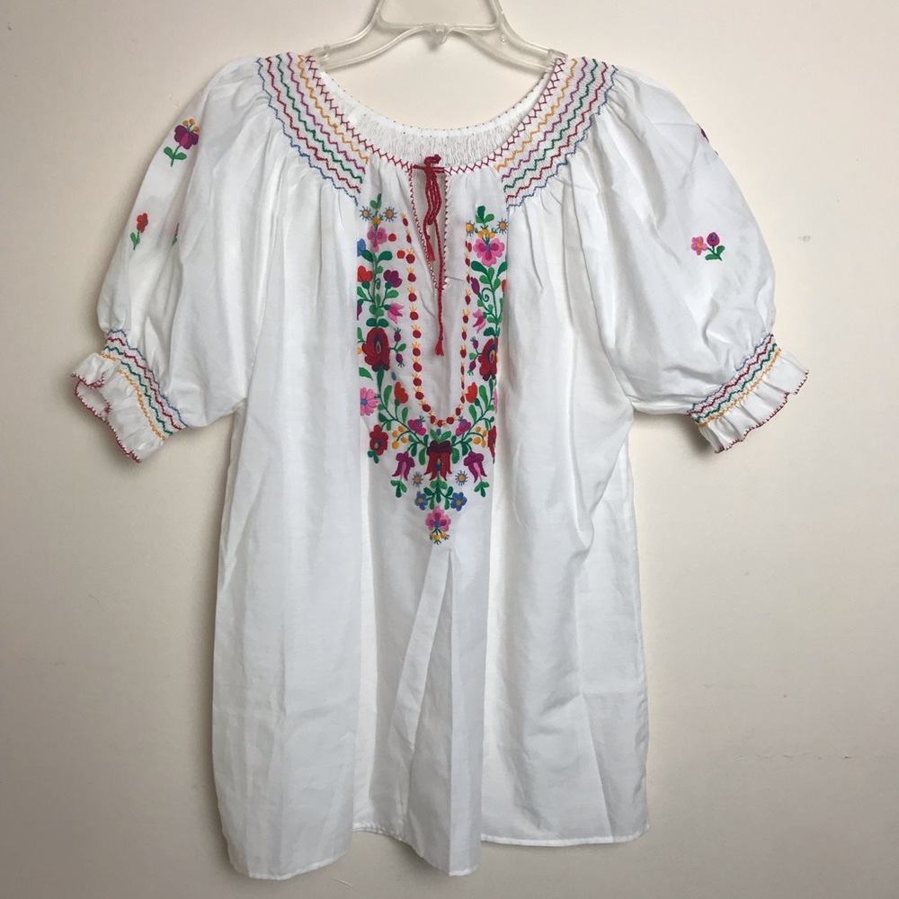 Vintage Hungarian Peasant Embroidered Top - image 1